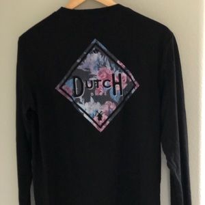 100% Cotton Black Dutch Bros Long Sleeve